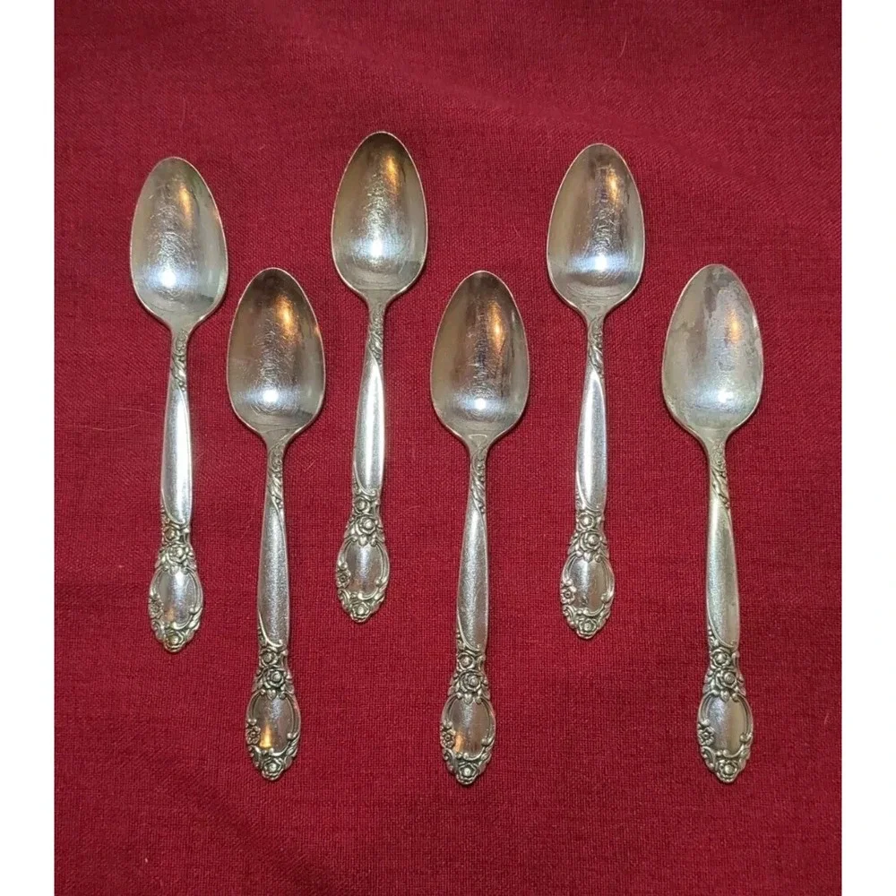 Oneida Community BALLAD Country Lane‎ Silverplate Lot of 6-Teaspoons